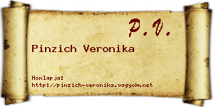 Pinzich Veronika névjegykártya